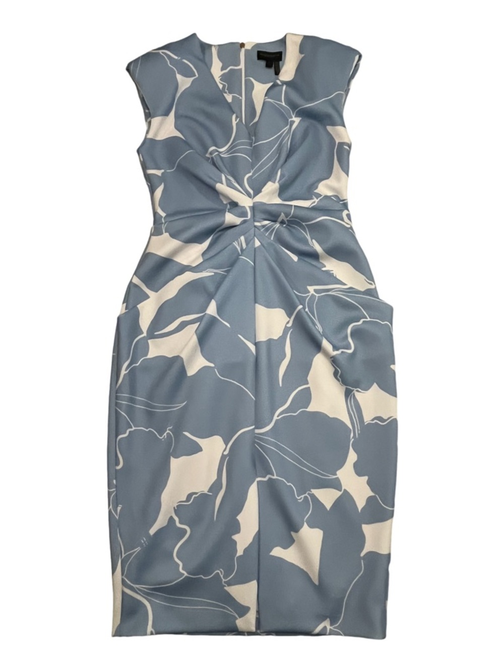 Donna Karan New York Center Ruched Floral Dress NWT Size 8 - Picture 9 of 15